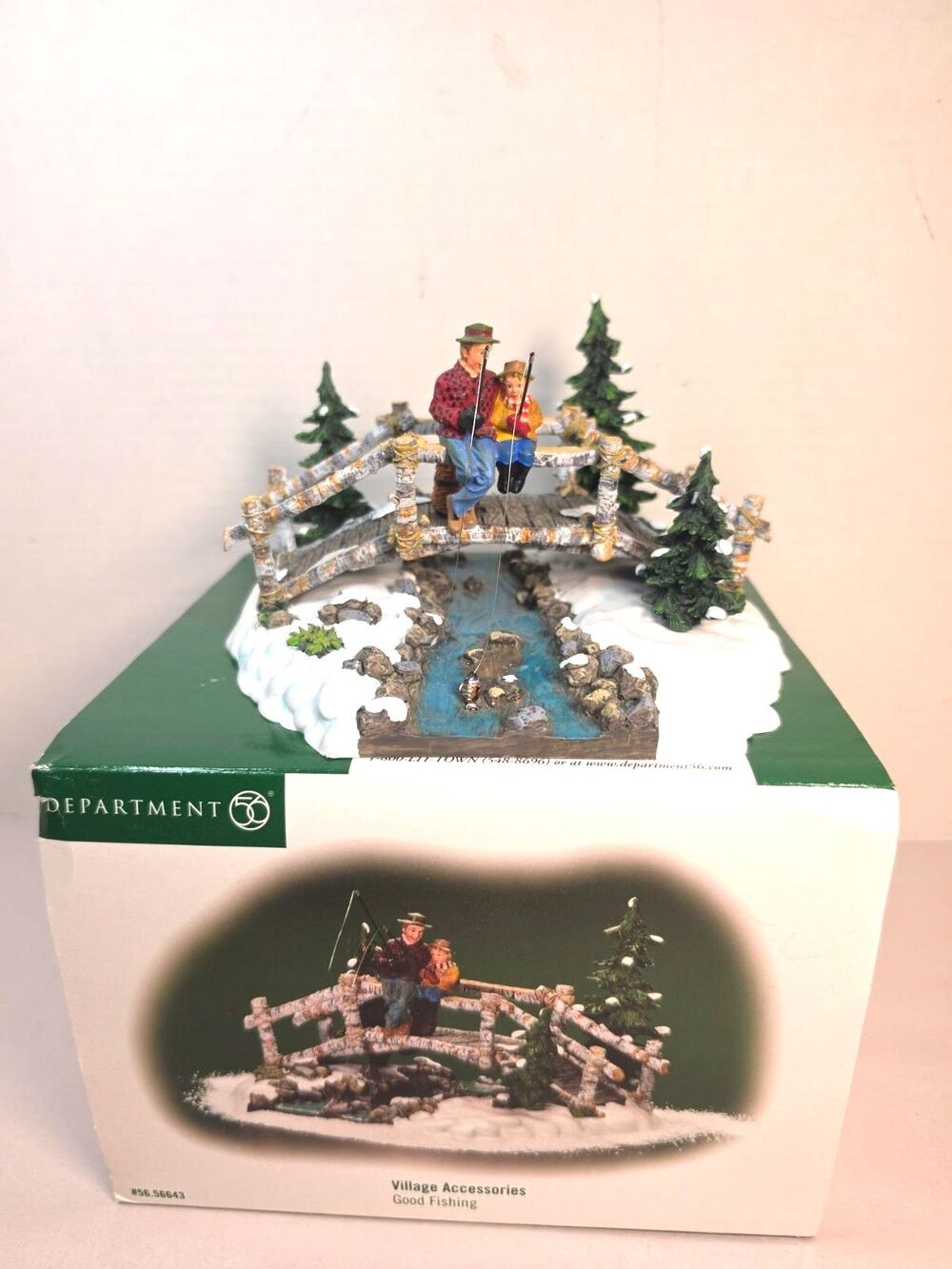Vintage 2000 Dept 56 "Village Accessories" - Good Fishing - #56.56643 christmas